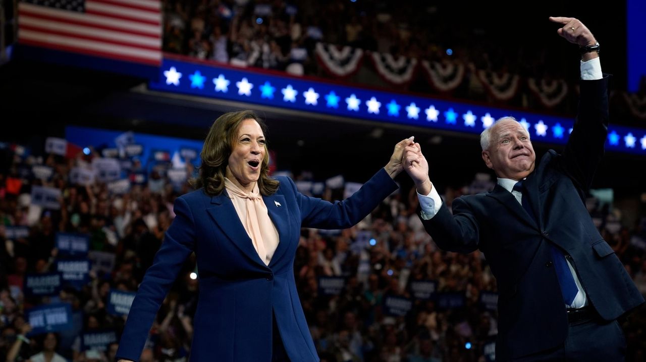 The Latest Harris and Walz kick off their 2024 election campaign Newsday