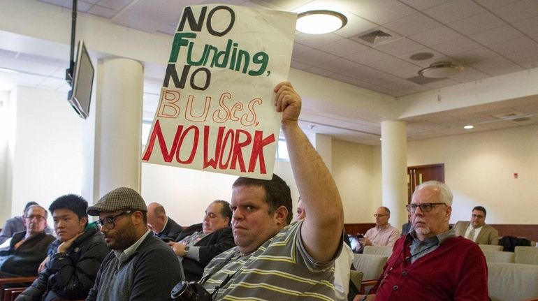 Richard Clolery, of East Meadow, at the Nassau County Legislature...