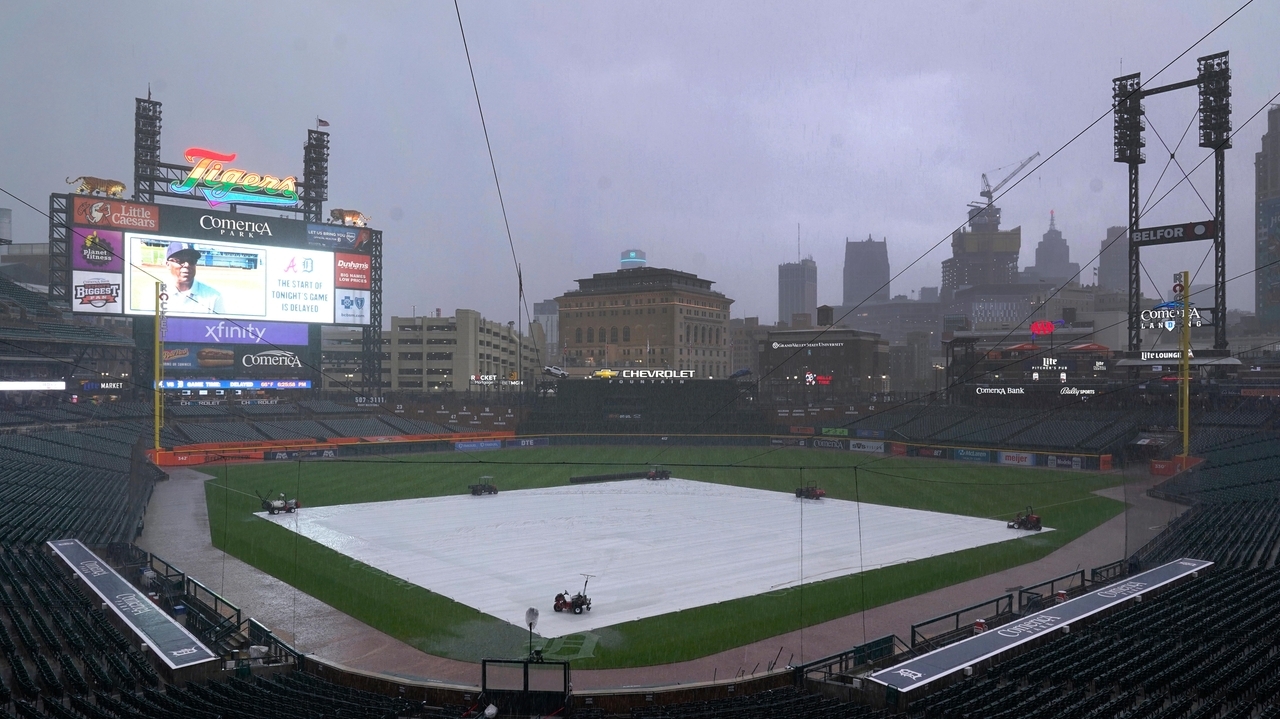 Tigers and Braves rained out, doubleheader set for Wednesday - Newsday