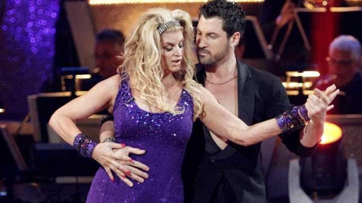 Kirstie Alley and her partner Maksim Chmerkovskiy compete during the...