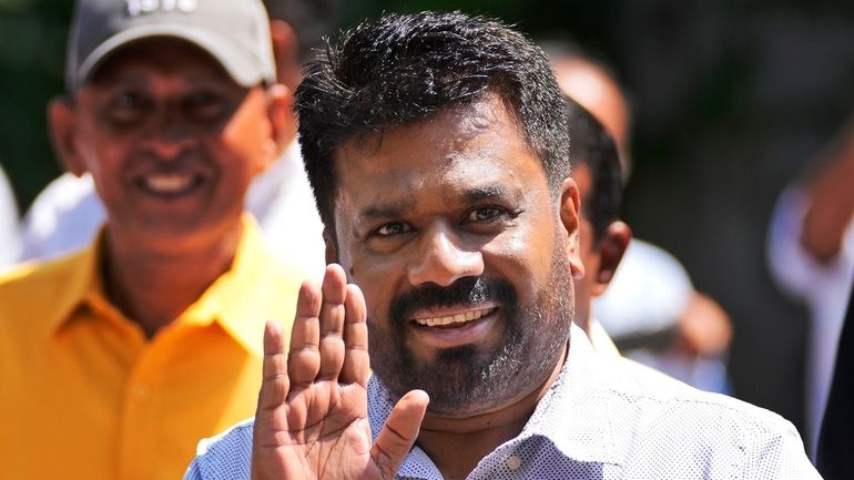 Leader and the presidential candidate of National People's Power Anura...