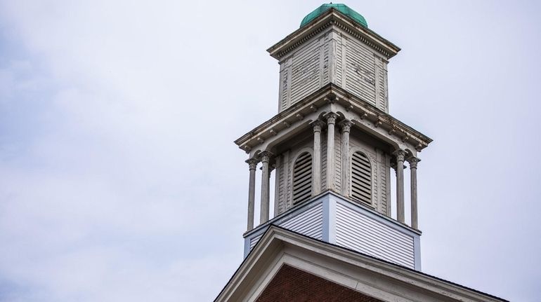 The bell tower at St. Paul's United Methodist Church in...