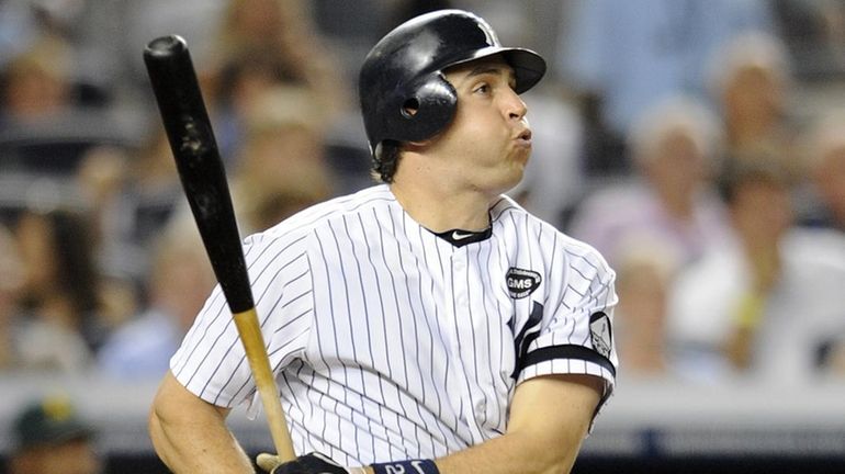 Mark Teixeira hits a three run home run in the...