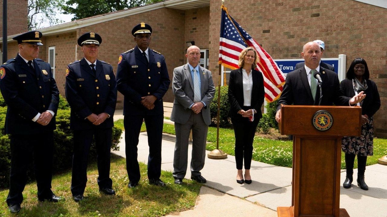 Nassau officials announce Roosevelt drug arrests Newsday