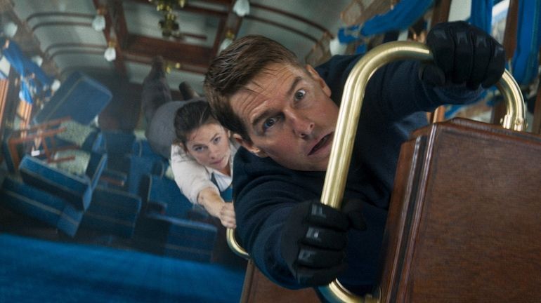 Tom Cruise and Hayley Atwell in "Mission: Impossible — Dead...