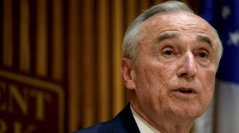 NYPD Commissioner William J. Bratton is shown in this undated...