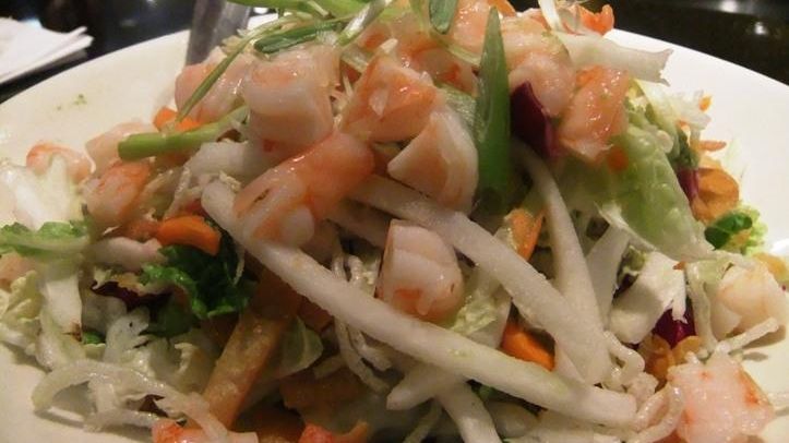 Miso shrimp salad at CPK