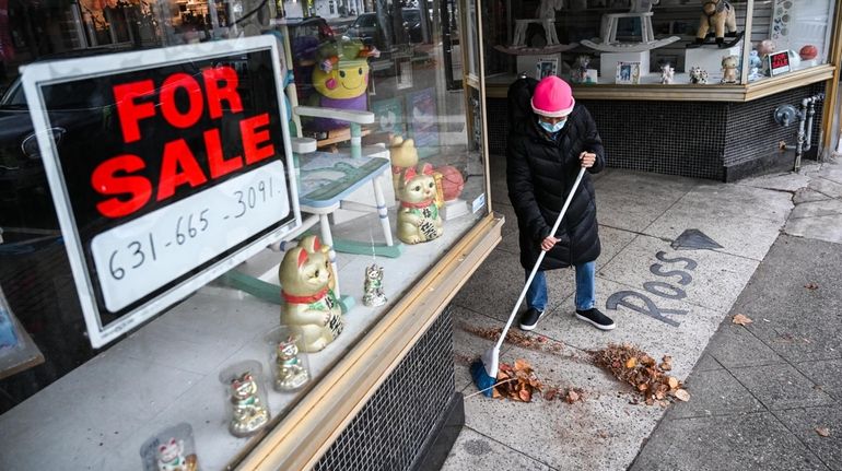 Jacqueline Campbell, co-owner of Jacqueline's Gift Shoppe in Bay Shore,...