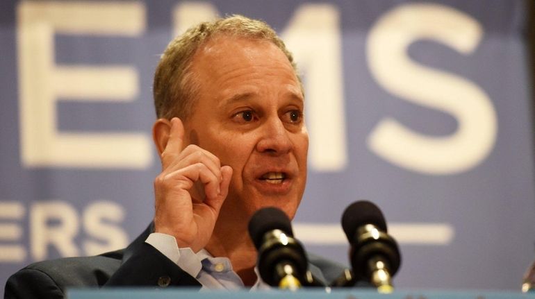 Eric Schneiderman, New York Attorney General, speaks at the Democratic...