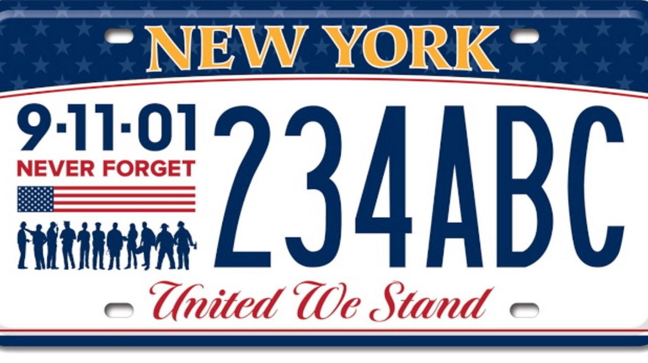 New York DMV New license plate honors Sept. 11 victims, heroes Newsday