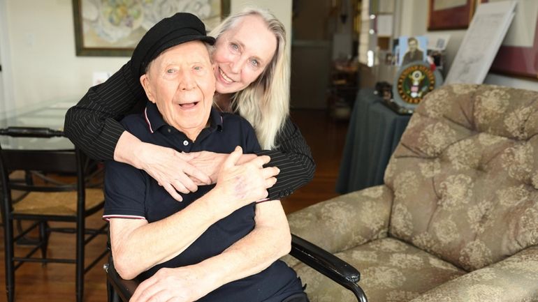 William Younkins is pictured with his daughter Jayne Teeter on June...