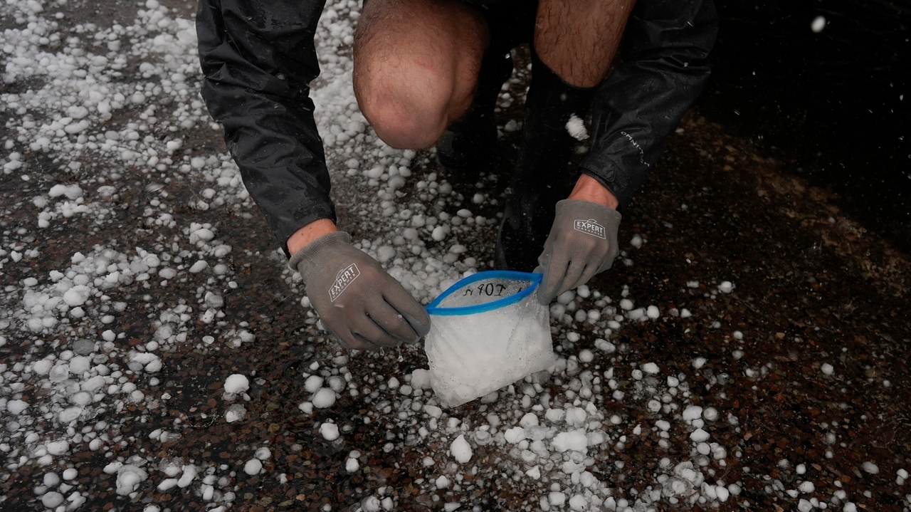 Crushing it. What do you do with 4,000 hailstones that you collect ...