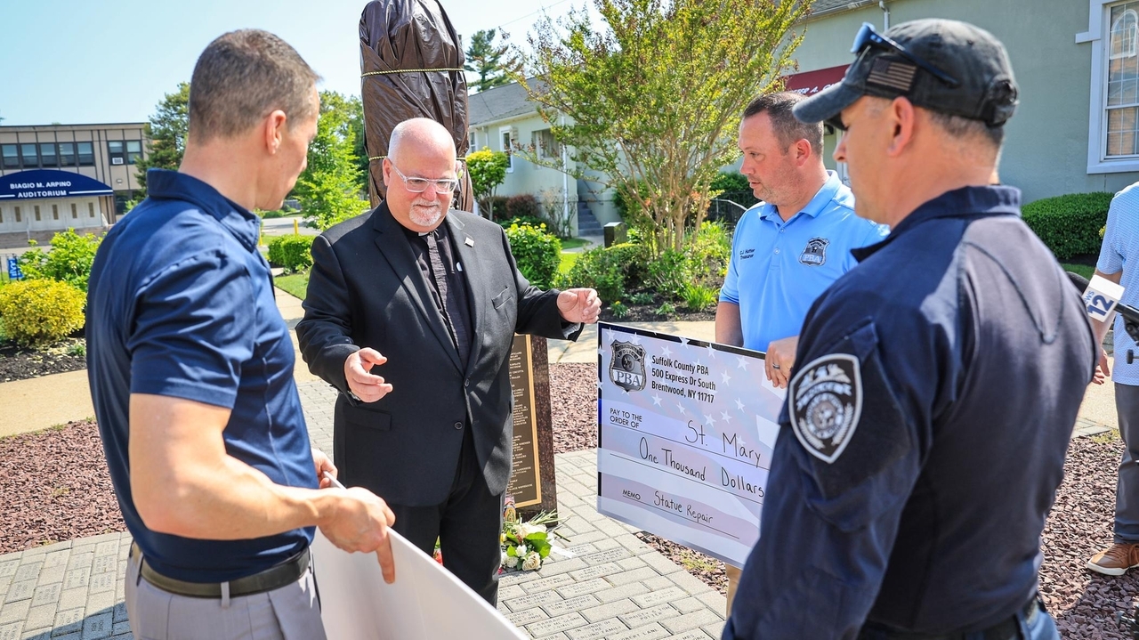 Woman charged with damaging a Jesus statue at an East Islip church