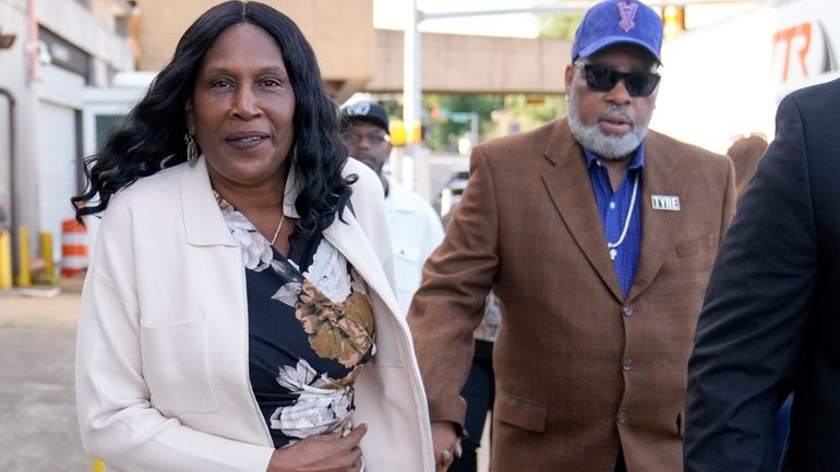 RowVaughn Wells, left, and Rodney Wells, parents of Tyre Nichols,...