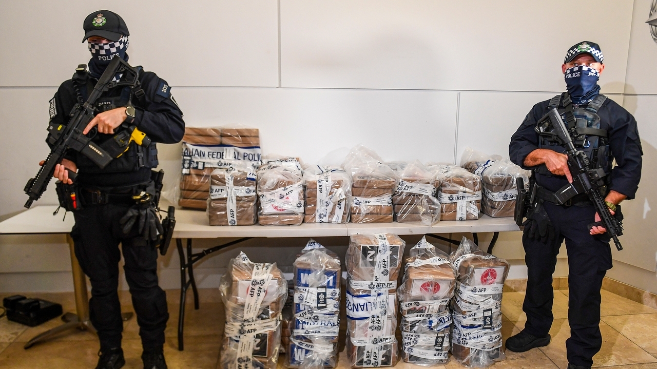Australian police arrest 13 people and seize a record 2.3 tons of ...
