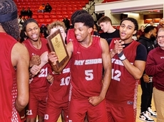 Corey Faines' double-double helps Bay Shore capture county championship