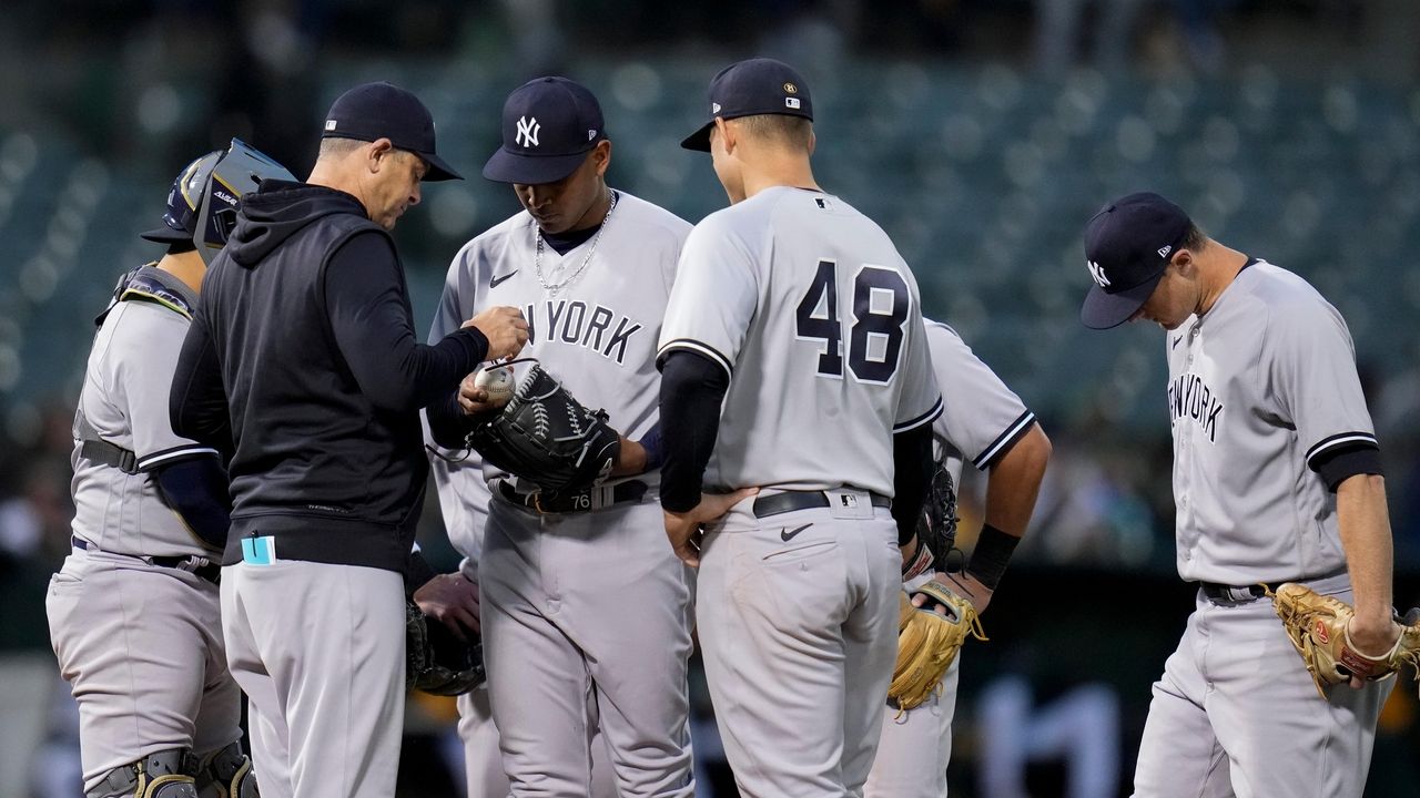 Yankees' Offense Wakes Up Just in Time to Get Past the A's - The New York  Times