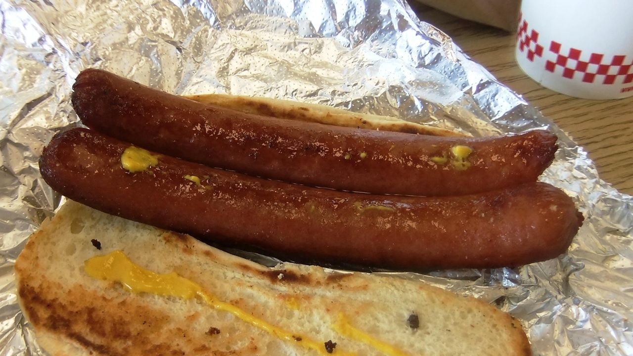 Lunch at 5 Guys Hot dog! Newsday