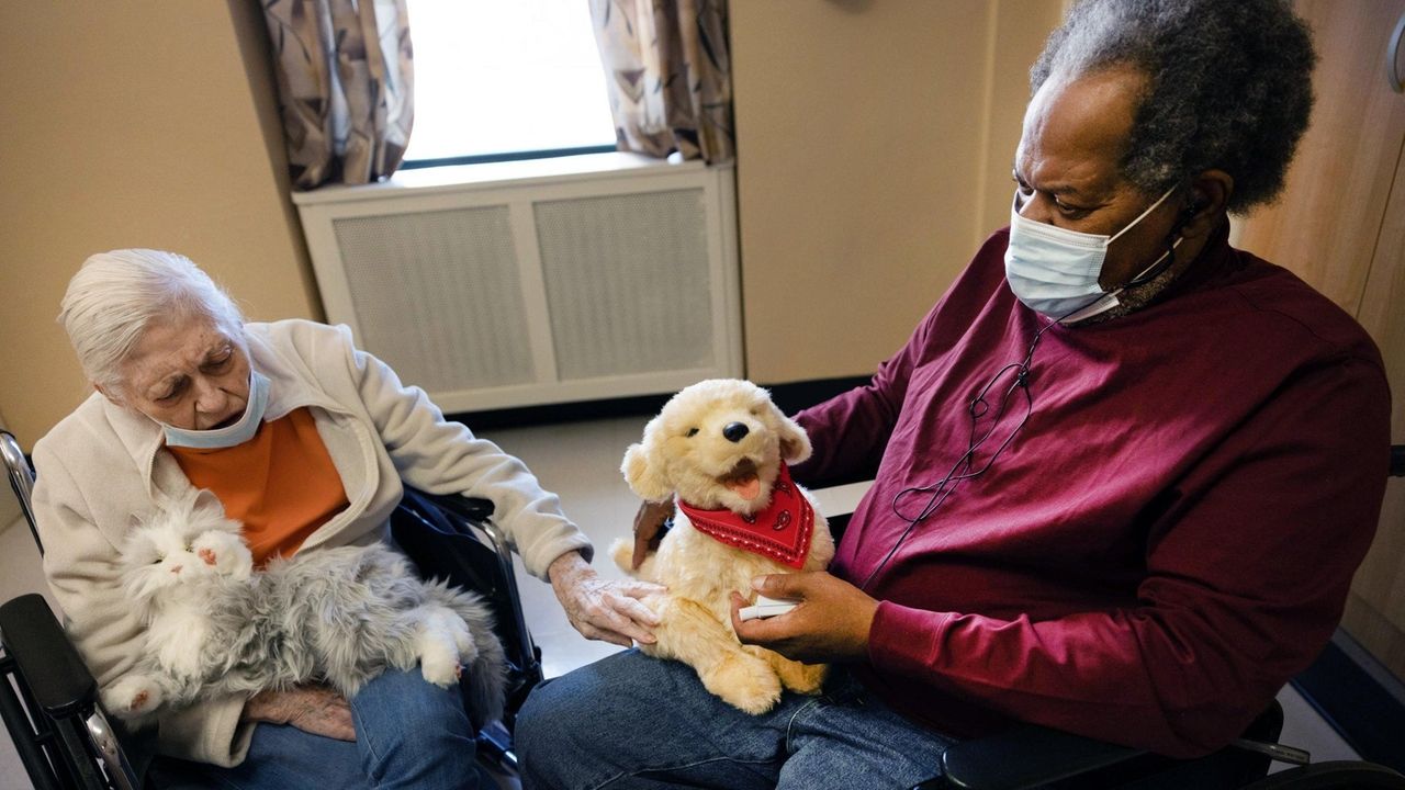 Robotic pets offer comfort to residents at A. Holly Patterson Extended