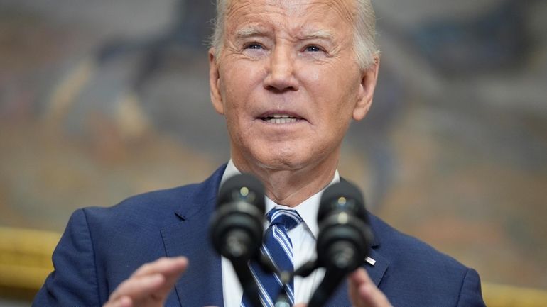 President Joe Biden delivers remarks on the death of Russian...