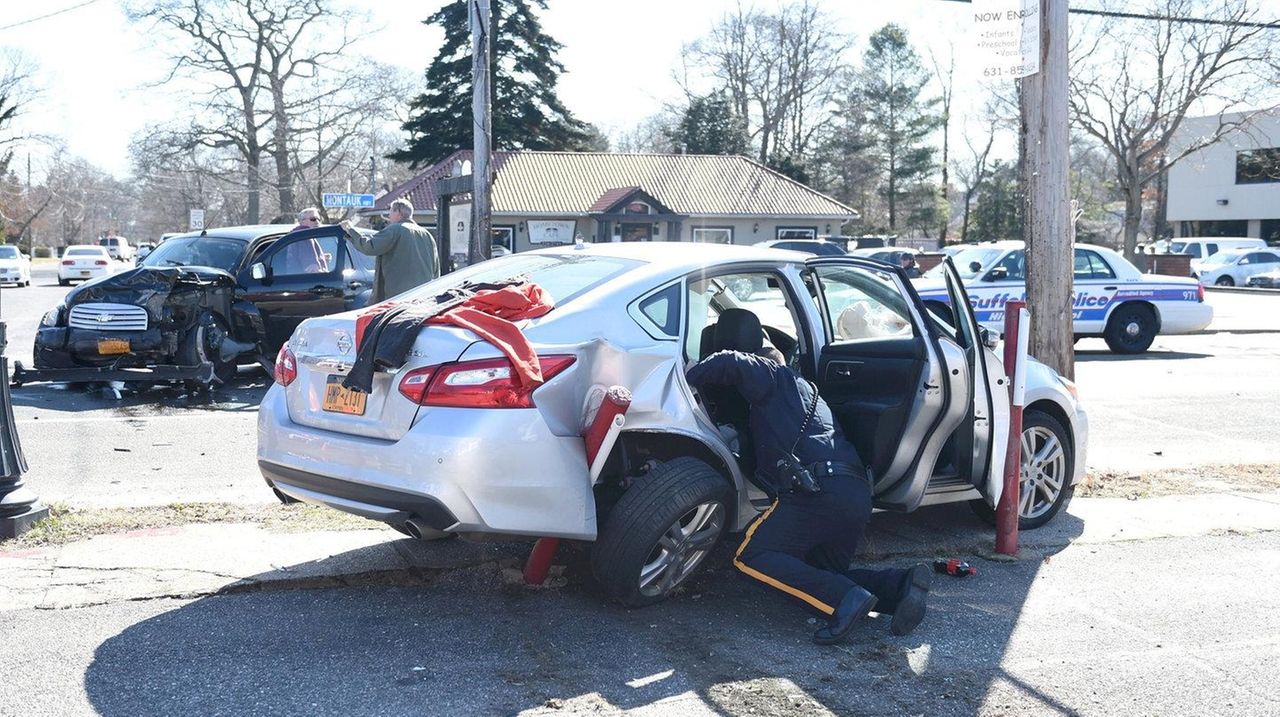 3 charged, 2 injured in pursuit, crash in East Islip, cops say Newsday