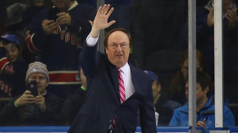 Sam Rosen, the TV voice of the Rangers.