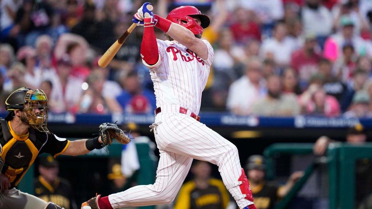 Bryce Harper hits 300th home run, going deep against the Angels