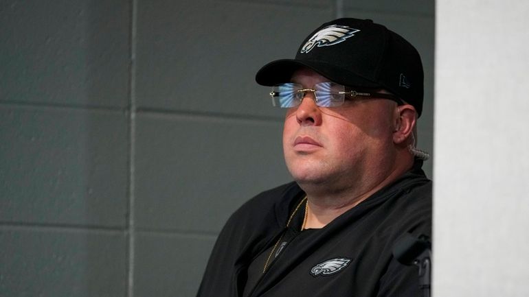 Philadelphia Eagles chief security officer Dom DiSandro looks on during...