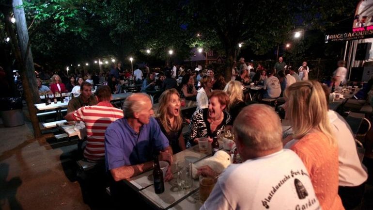 Plattduetsche Park Restaurant Biergarten in Franklin Square is the largest...