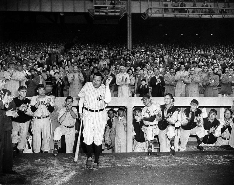 AP Images on X: Babe Ruth, wearing his famed number 3 uniform