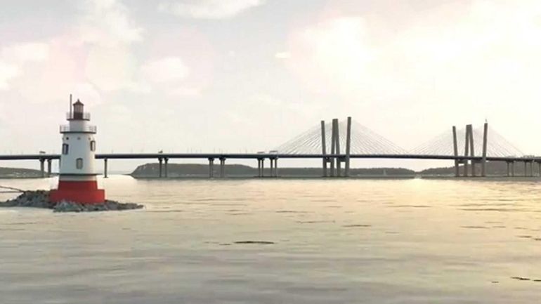 A rendition of the proposed Tappan Zee Bridge is shown...