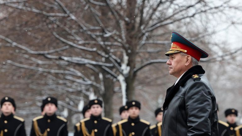 Russian Defense Minister Sergei Shoigu arrives to take part in...