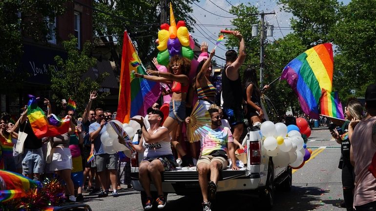 Babylon Village Pride Car Parade in Babylon.