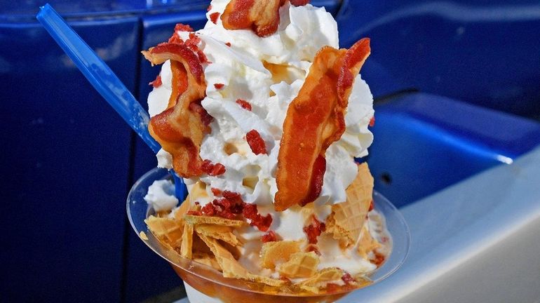 The   "Breakfast Sundae"  from  Frostie's ice cream truck.