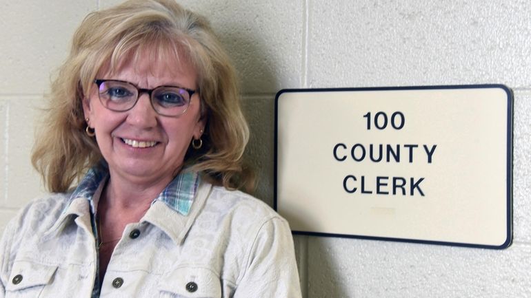 Antrim County Clerk Sheryl Guy is photographed, Thursday, Feb. 18,...