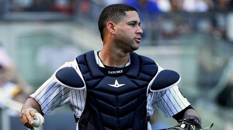 Yankees catcher Gary Sanchez  on Sunday, Sept. 11, 2016.