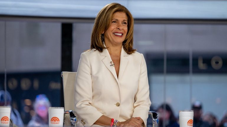  Hoda Kotb on the "Today" set on April 12, 2024.