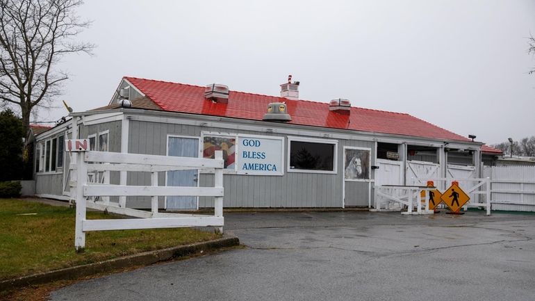 The Hampton Bays site of the former Boardy Barn on Saturday.