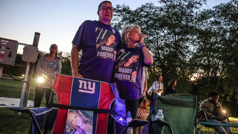 Kevin and Tracy Meischberger, of Lindenhurst, who lost their daughter, Maddy,...