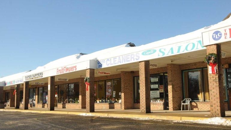 A Nesconset shopping center on Smithtown Boulevard near where the...