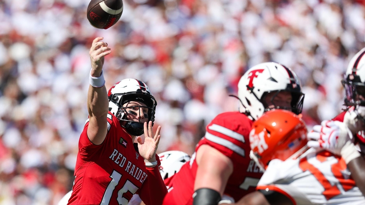 Romaine has 2 quick pick-6s as No. 11 Texas Tech beats Sam Houston 49 ...