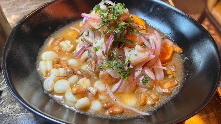 Ceviche Mixto at the new Pappa Gallo in Rockville Centre.