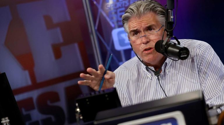 WFAN afternoon radio host Mike Francesa at the beginning of...