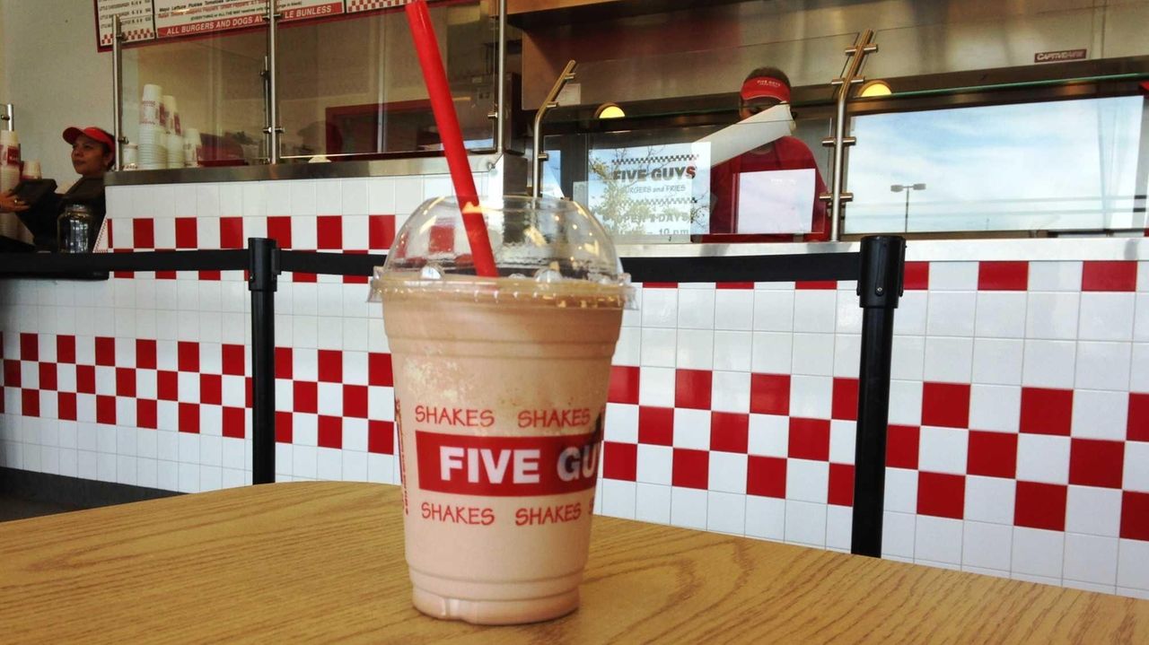 Five Guys tests milkshakes Newsday