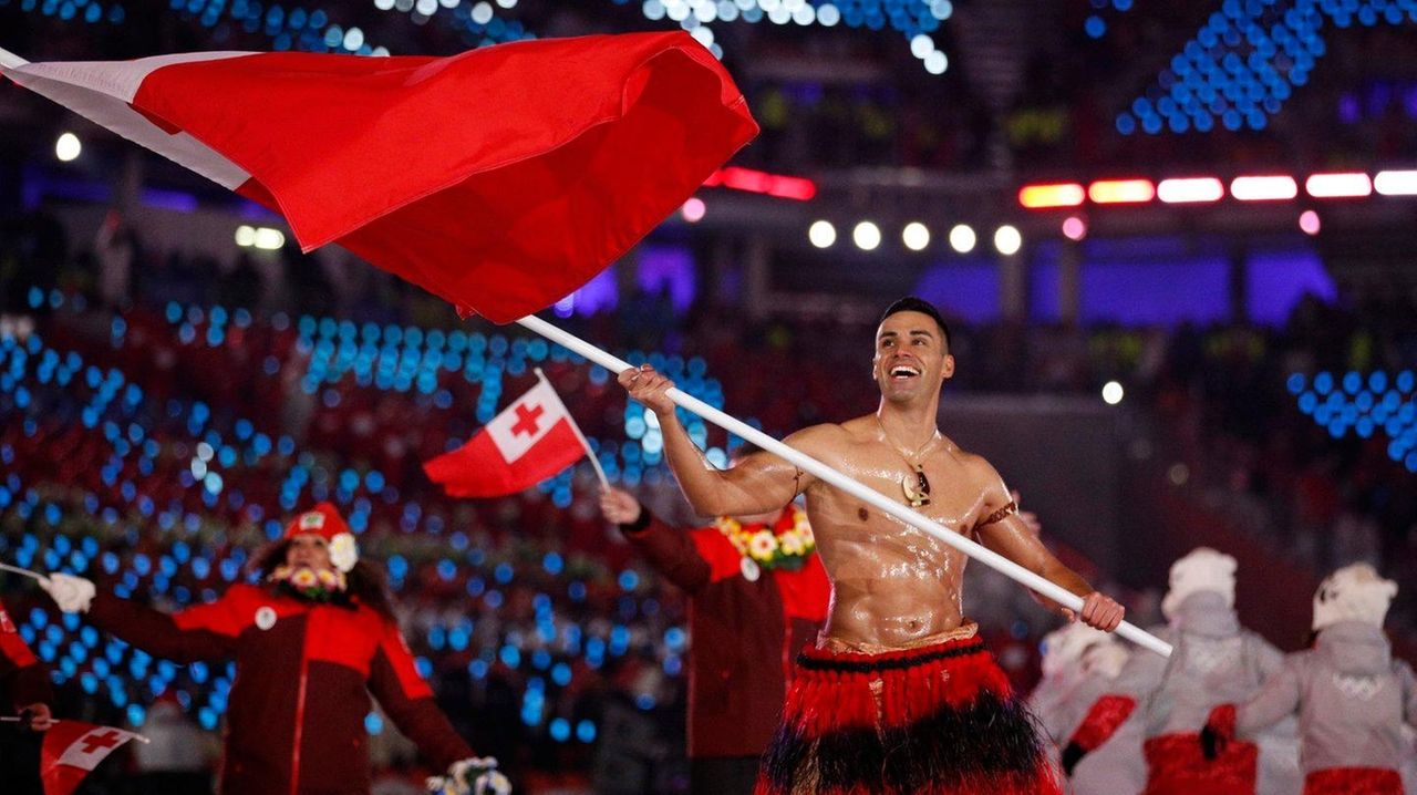 Shirtless Tongan Grabs Olympic Attention Again - Newsday