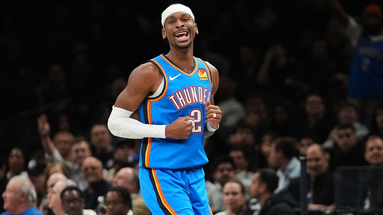 Thunder beat the Nets 121-92 for a 10th straight win as Gilgeous-Alexander scores 20