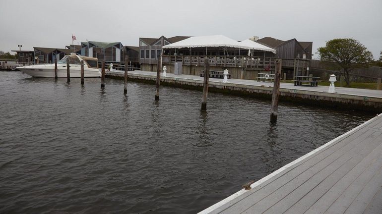 The Watch Hill Marina on Fire Island, seen here on...