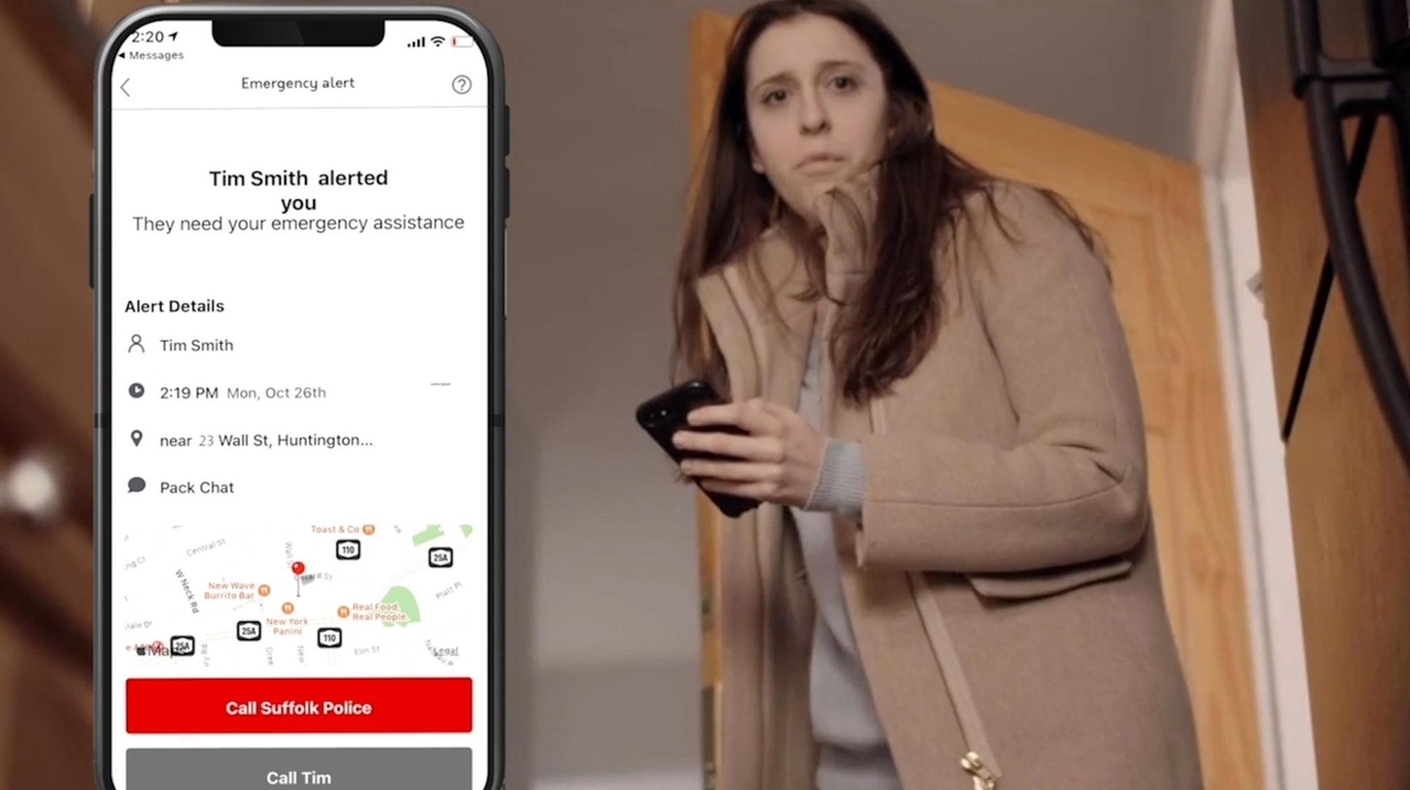 Howl app, a modern panic button, summons 'pack' - Newsday