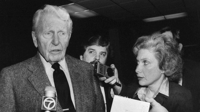 Actor Ralph Bellamy is interviewed by Associated Press special writer...