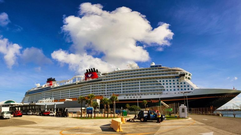 The Disney Cruise Line ship Disney Wish is provisioned at...